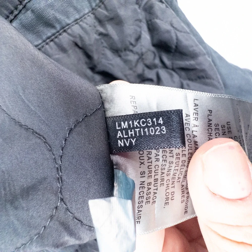 Levi Strauss Mens XL Military Field Jacket Washed Black Cotton Utility Coat - Picture 12 of 15